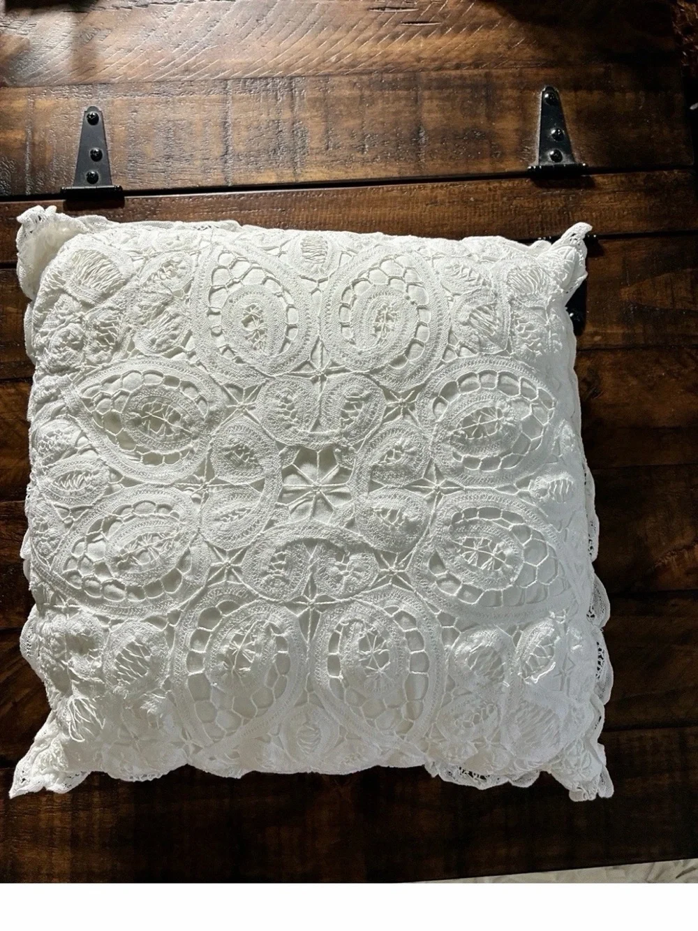 Handmade battenberg lace